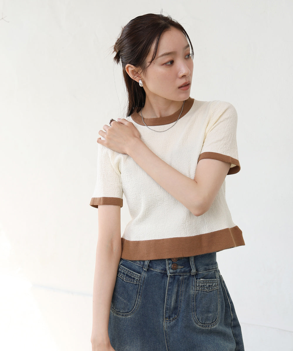 リンガーニットTシャツ