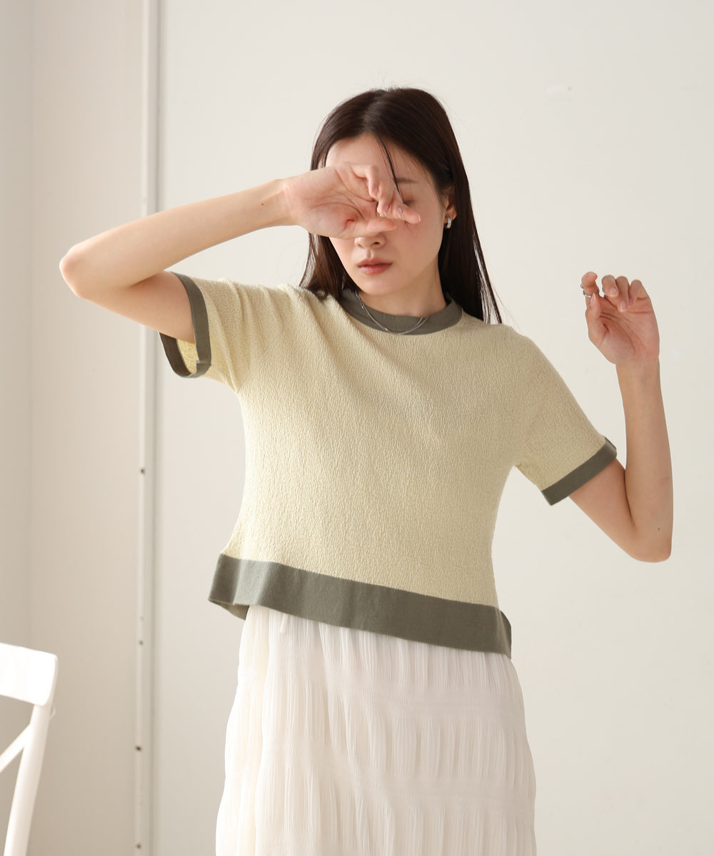 リンガーニットTシャツ