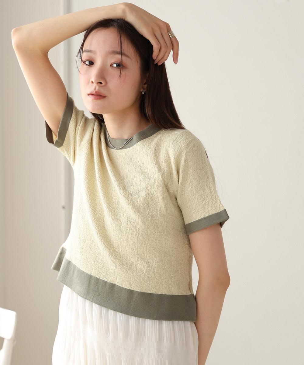 リンガーニットTシャツ