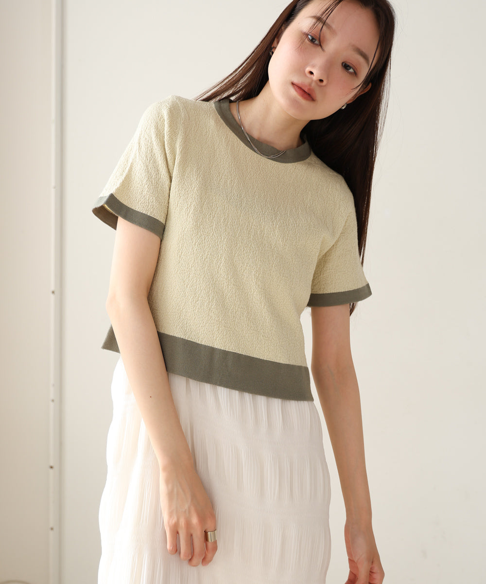 リンガーニットTシャツ