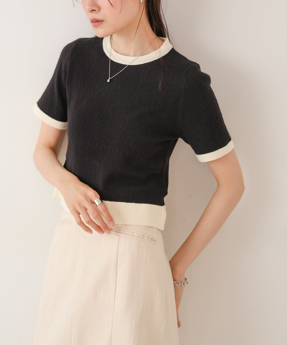 リンガーニットTシャツ