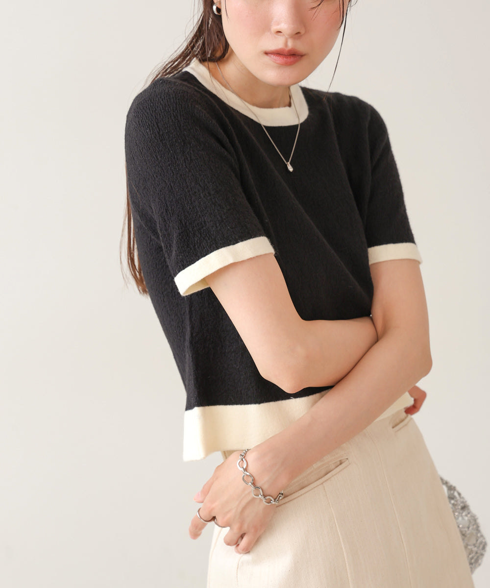 リンガーニットTシャツ