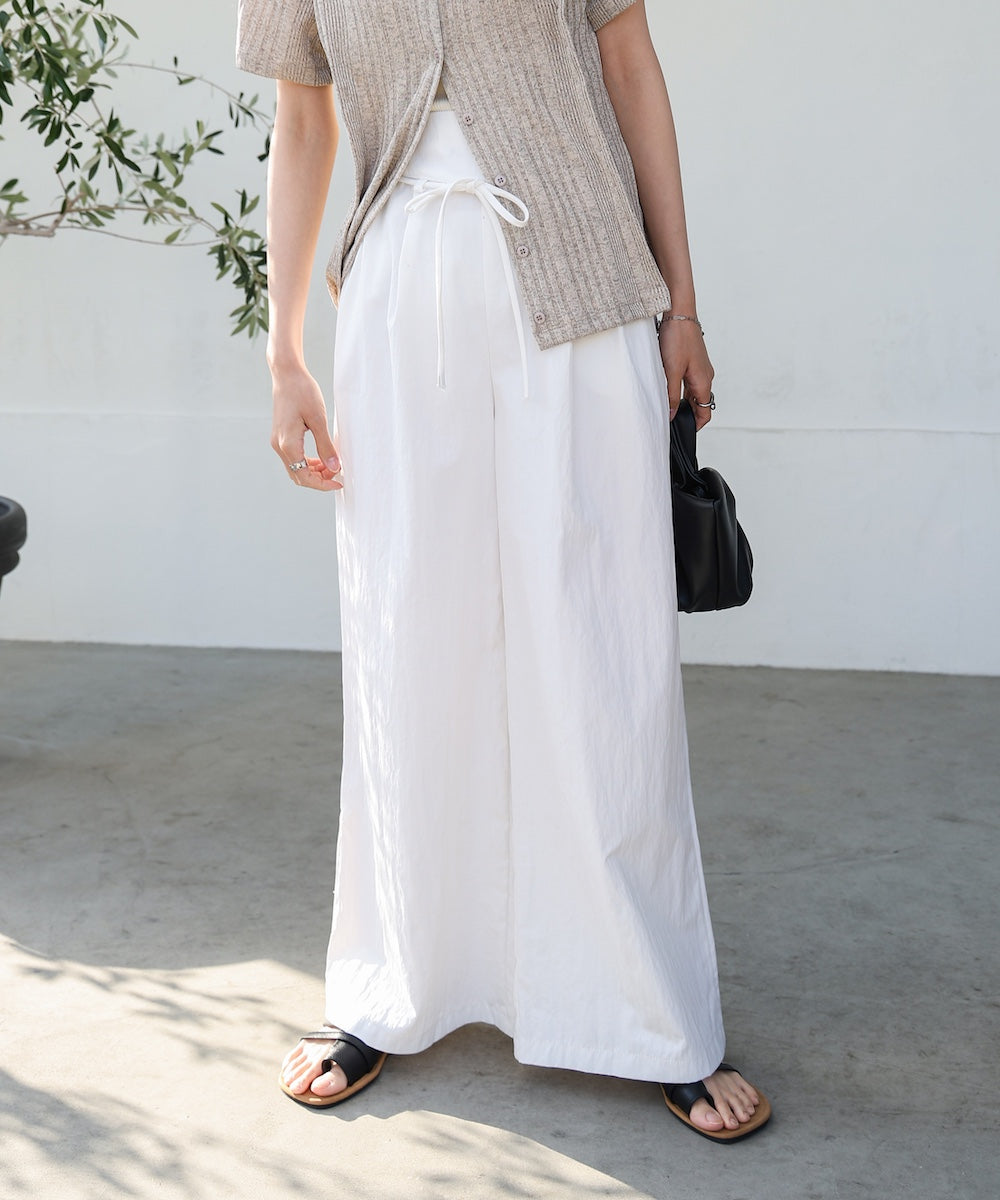 【S・Mサイズ展開】ダブルタクウエストデザインパンツ