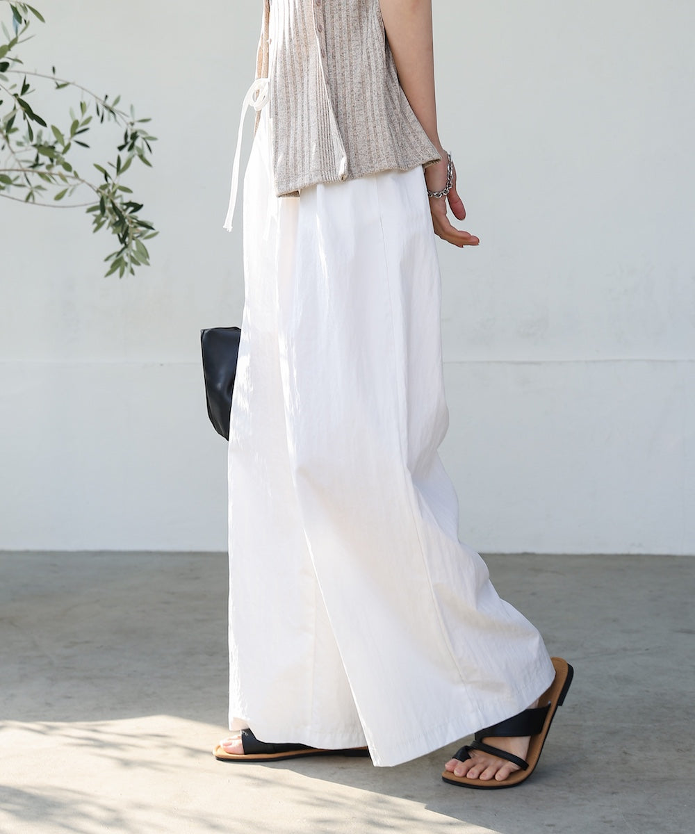 【S・Mサイズ展開】ダブルタクウエストデザインパンツ