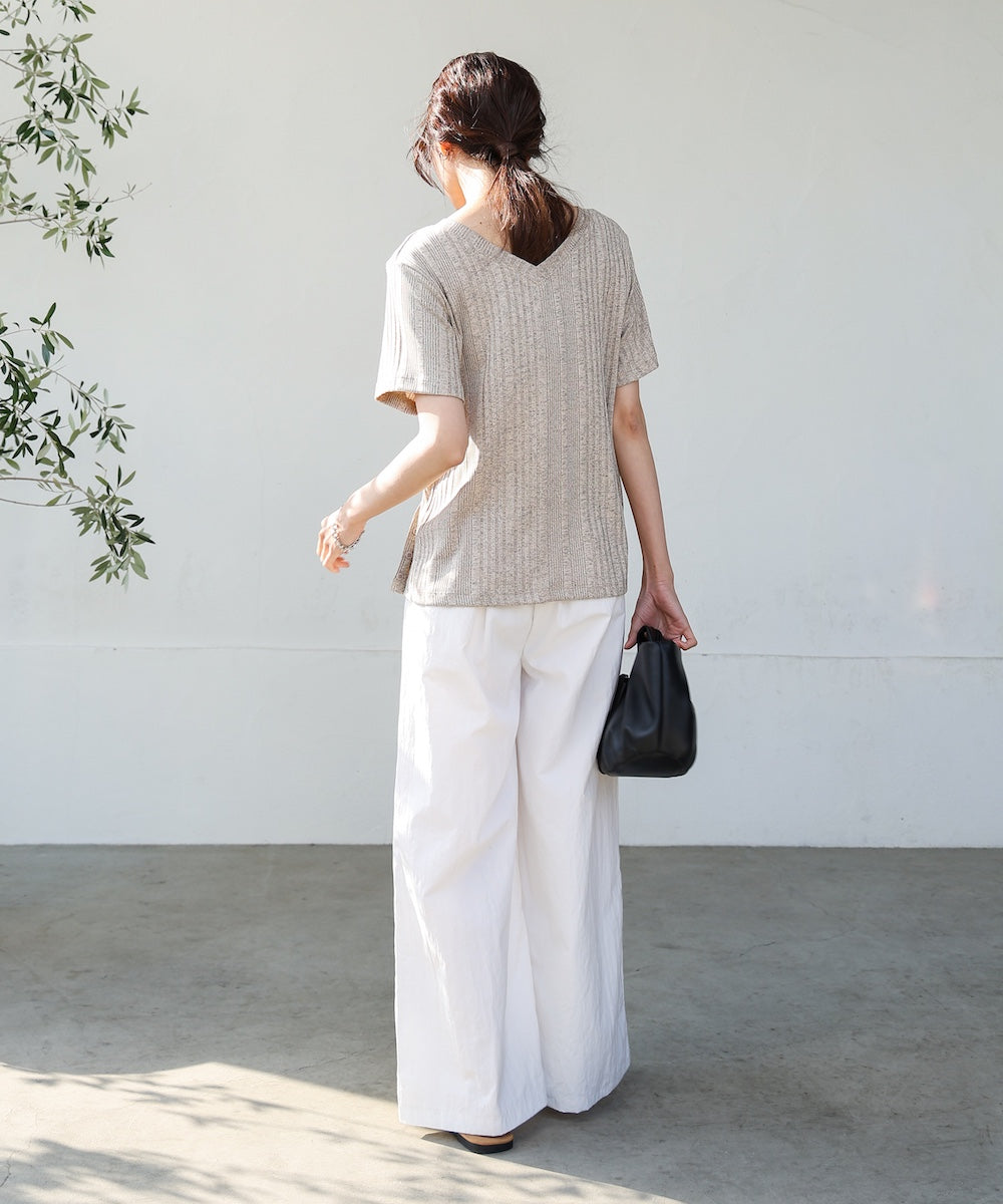 【S・Mサイズ展開】ダブルタクウエストデザインパンツ