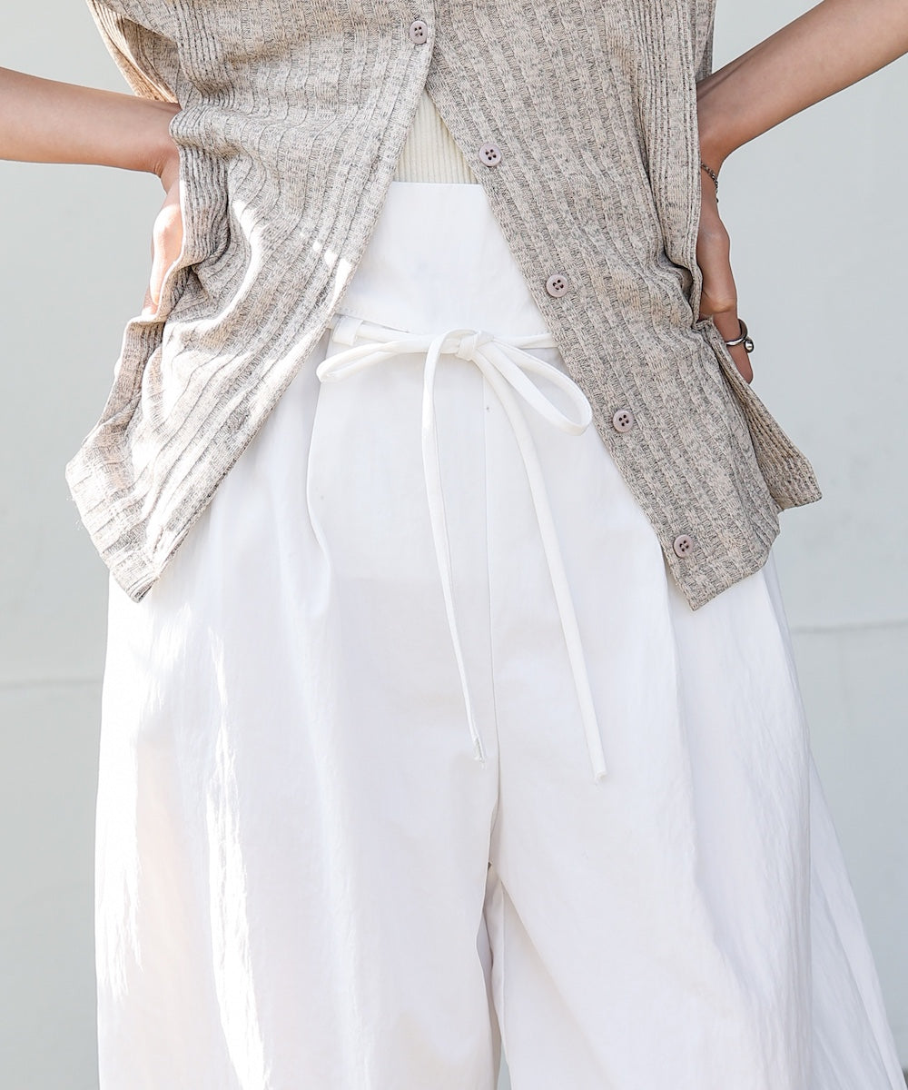 【S・Mサイズ展開】ダブルタクウエストデザインパンツ