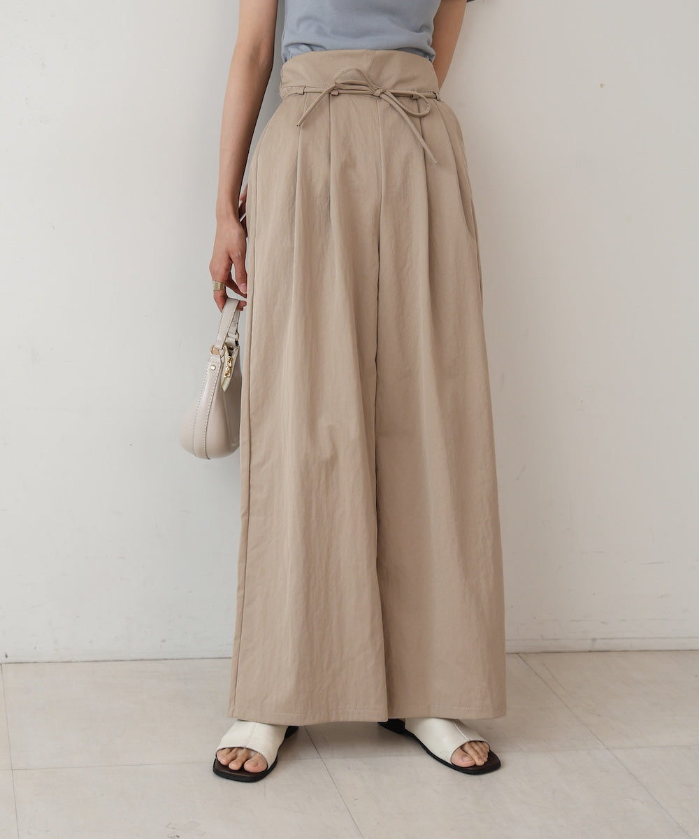 【S・Mサイズ展開】ダブルタクウエストデザインパンツ