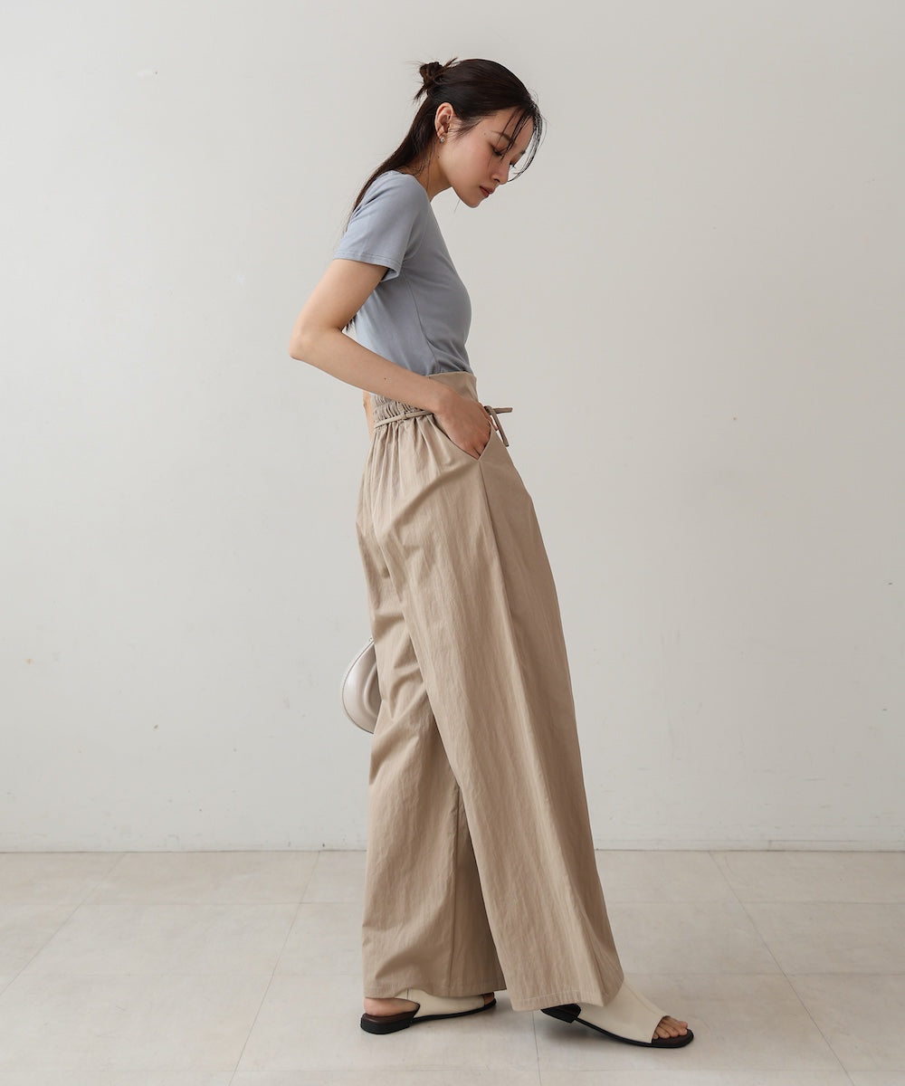 【S・Mサイズ展開】ダブルタクウエストデザインパンツ