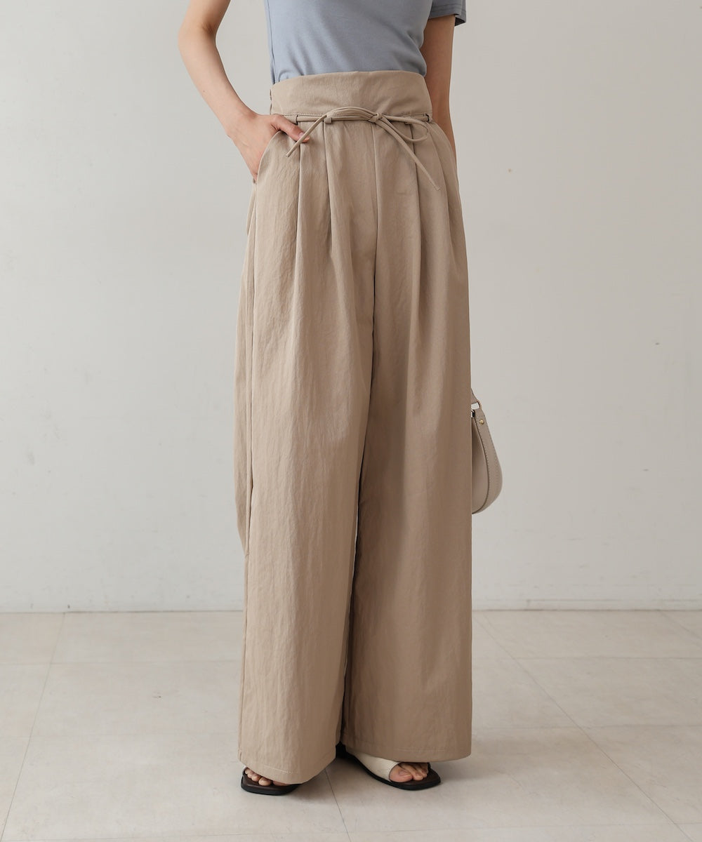 【S・Mサイズ展開】ダブルタクウエストデザインパンツ