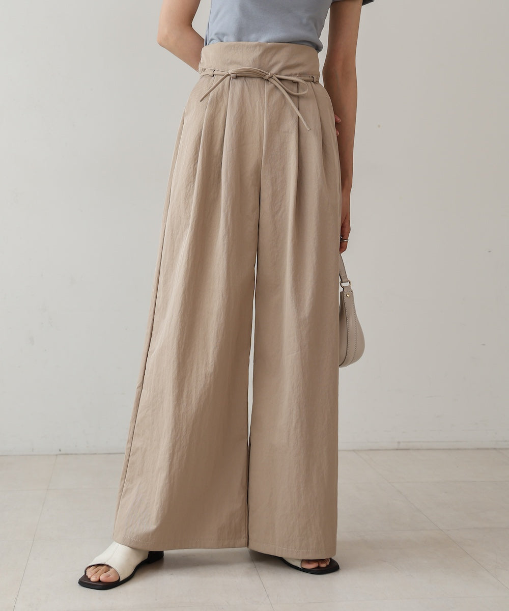 【S・Mサイズ展開】ダブルタクウエストデザインパンツ