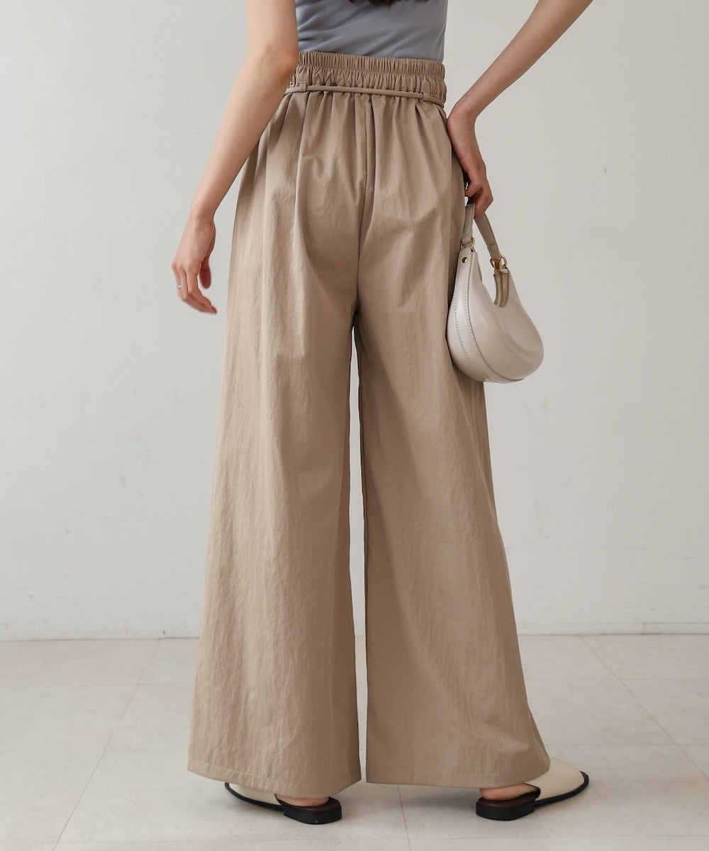 【S・Mサイズ展開】ダブルタクウエストデザインパンツ