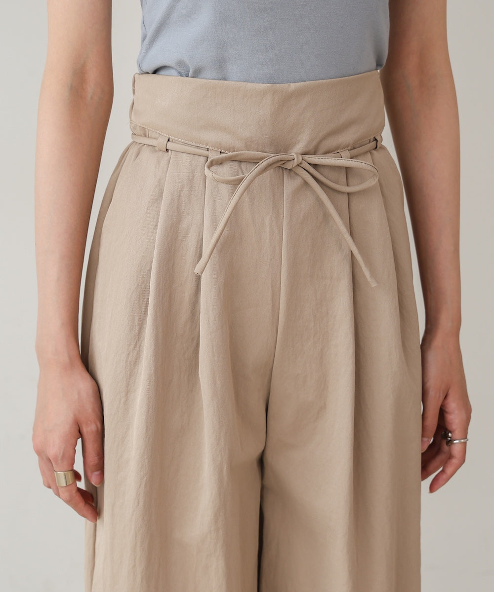 【S・Mサイズ展開】ダブルタクウエストデザインパンツ