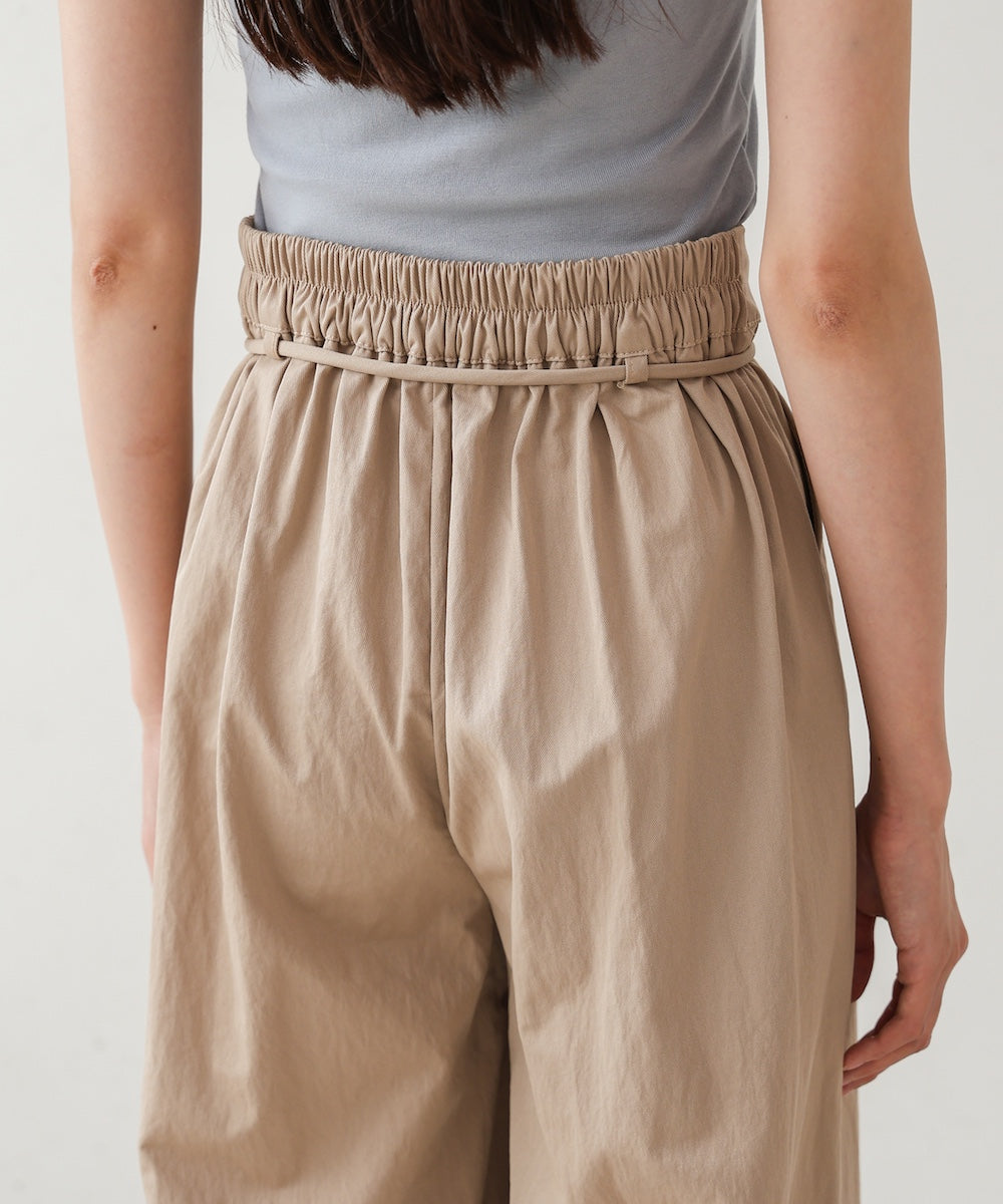 【S・Mサイズ展開】ダブルタクウエストデザインパンツ