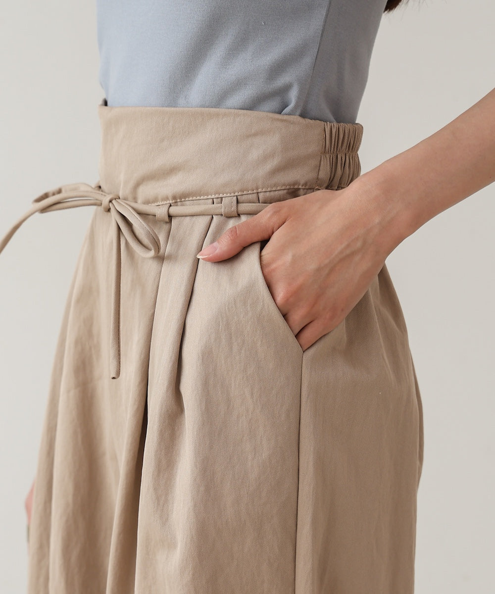 【S・Mサイズ展開】ダブルタクウエストデザインパンツ