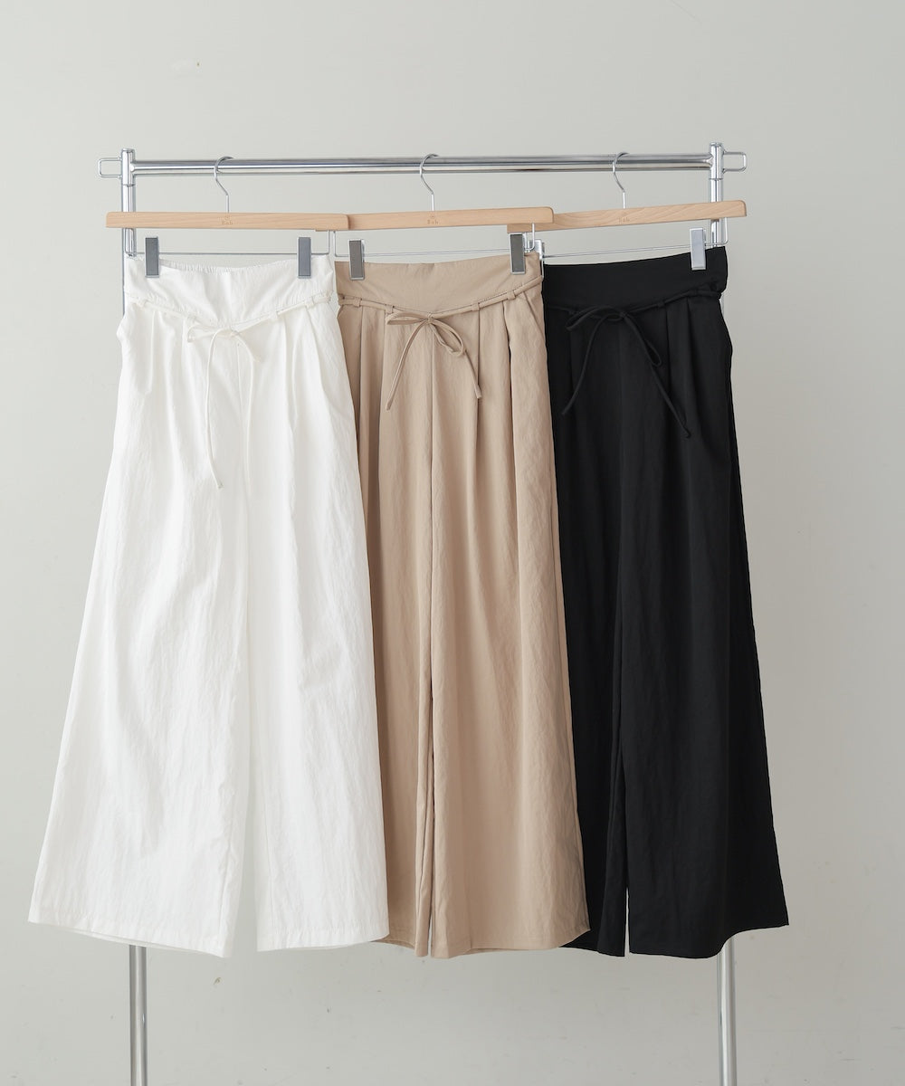 【S・Mサイズ展開】ダブルタクウエストデザインパンツ