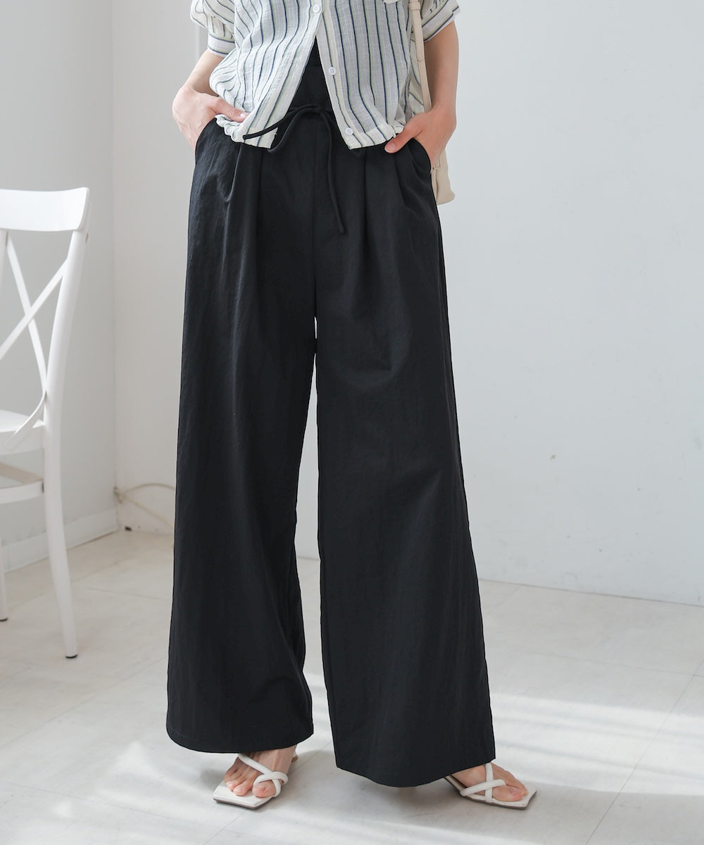 【S・Mサイズ展開】ダブルタクウエストデザインパンツ