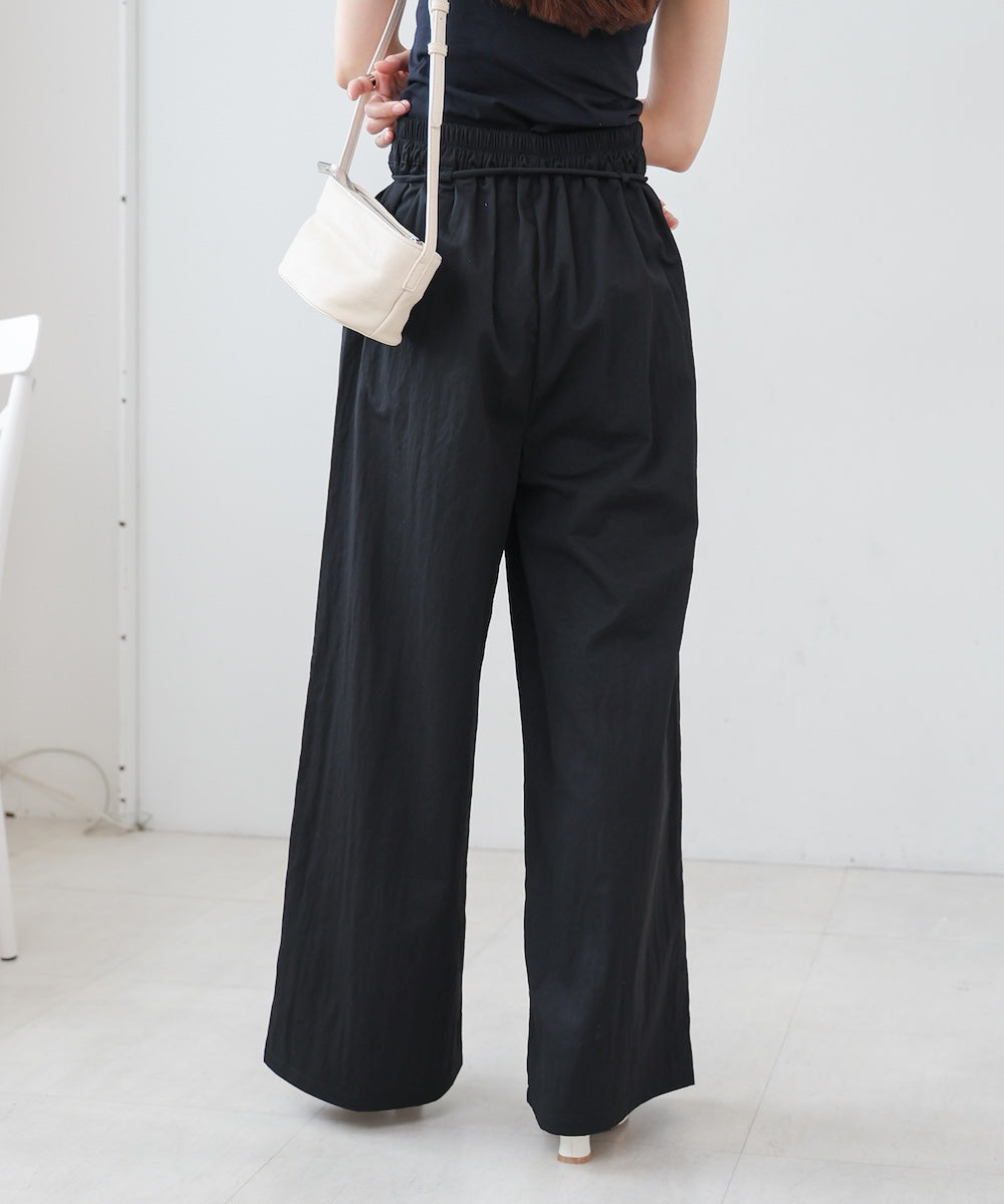 【S・Mサイズ展開】ダブルタクウエストデザインパンツ