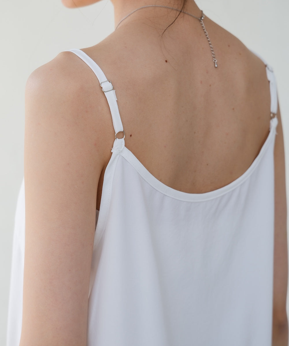 裾フリルキャミトップス