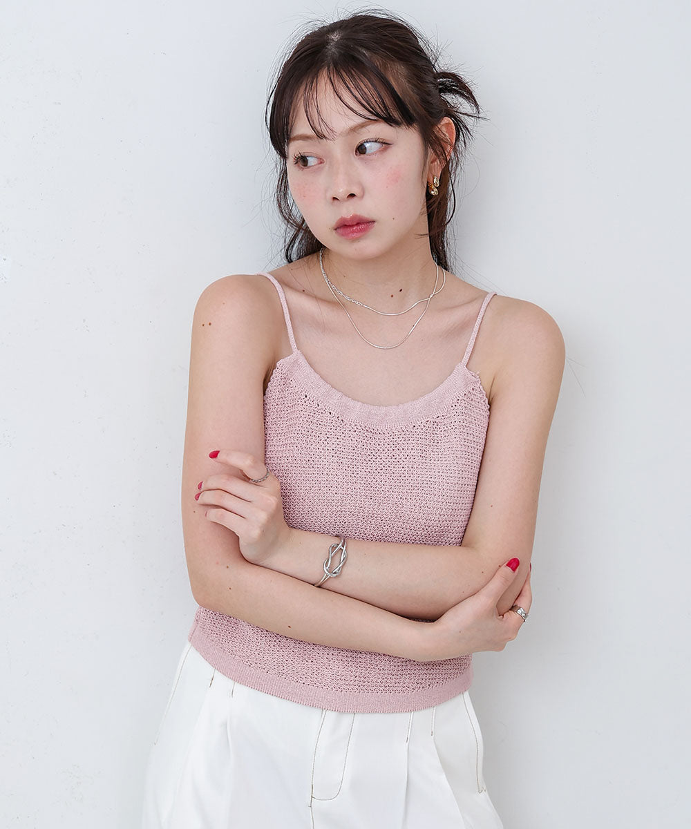 前後2WAYアメスリ リボンニットベスト