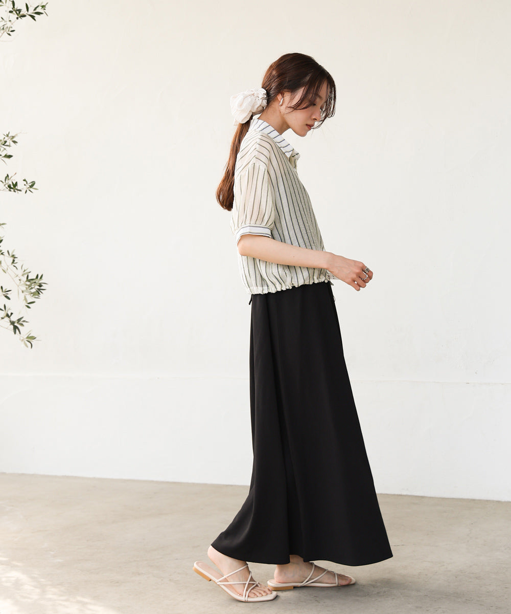 ストライプドロストシャツ