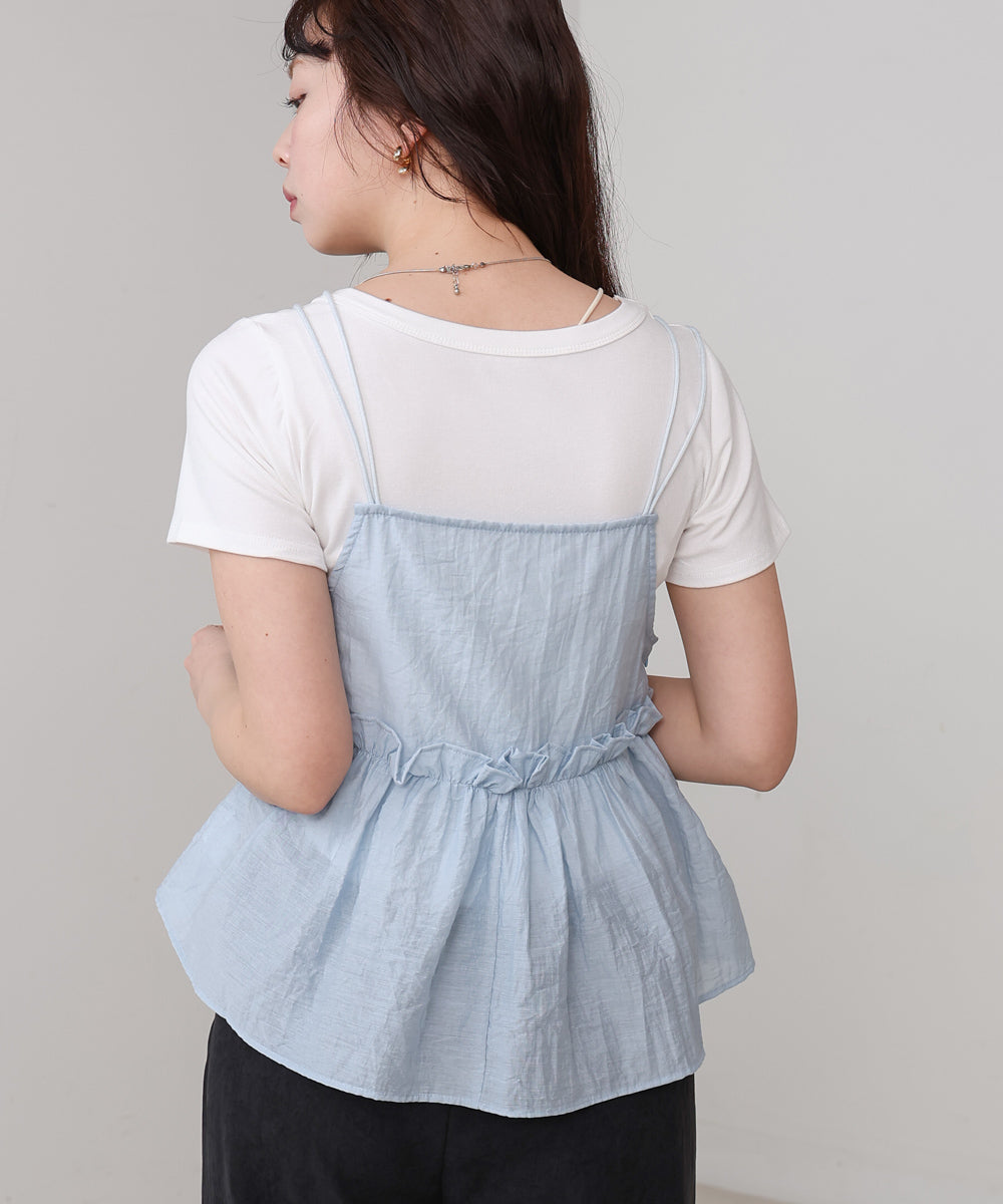 フリルキャミトップス