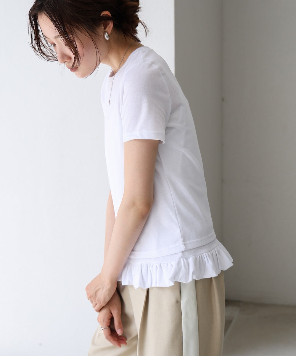 ペプラムバルーンヘムキャミセットTシャツ