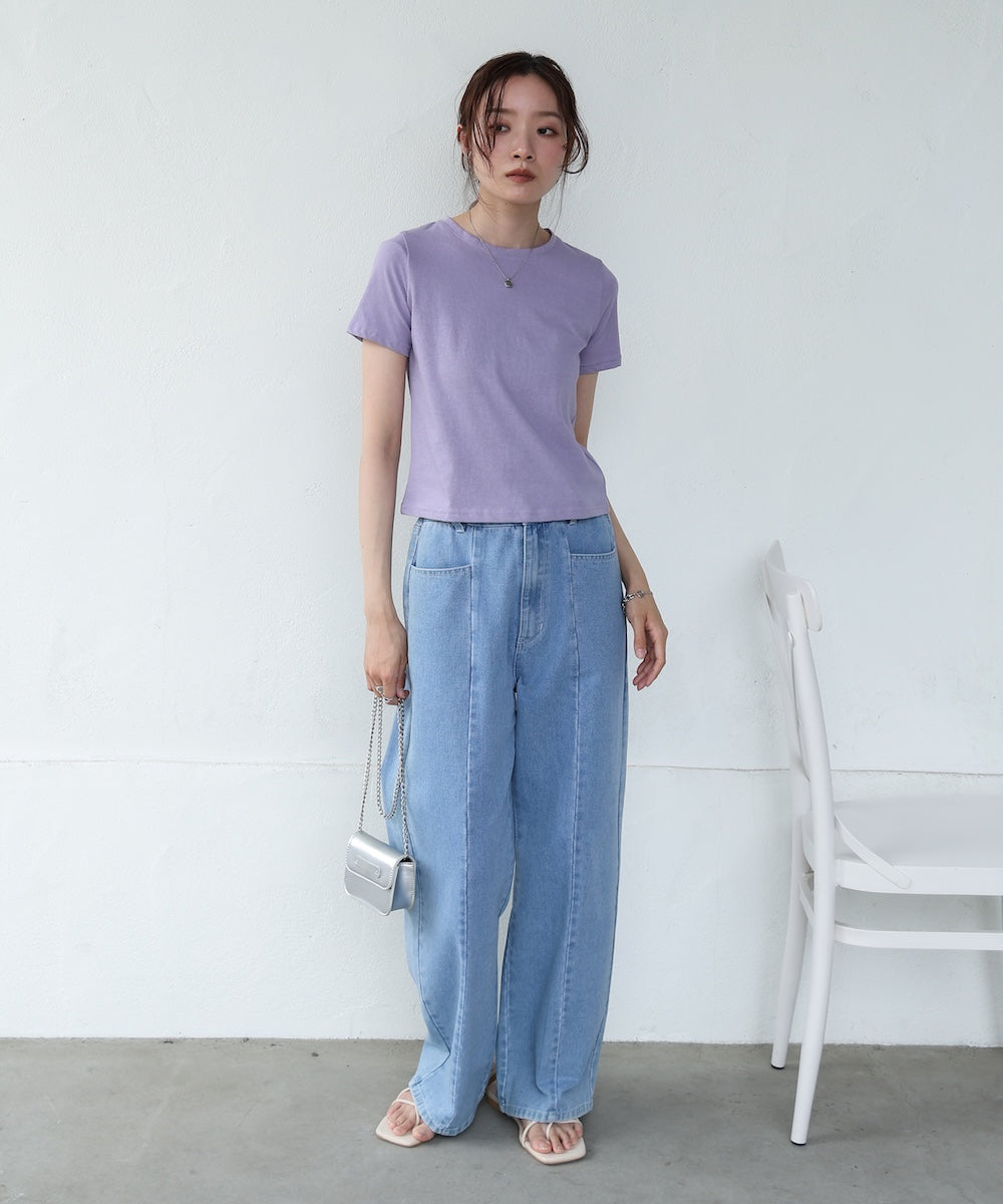 ペプラムバルーンヘムキャミセットTシャツ