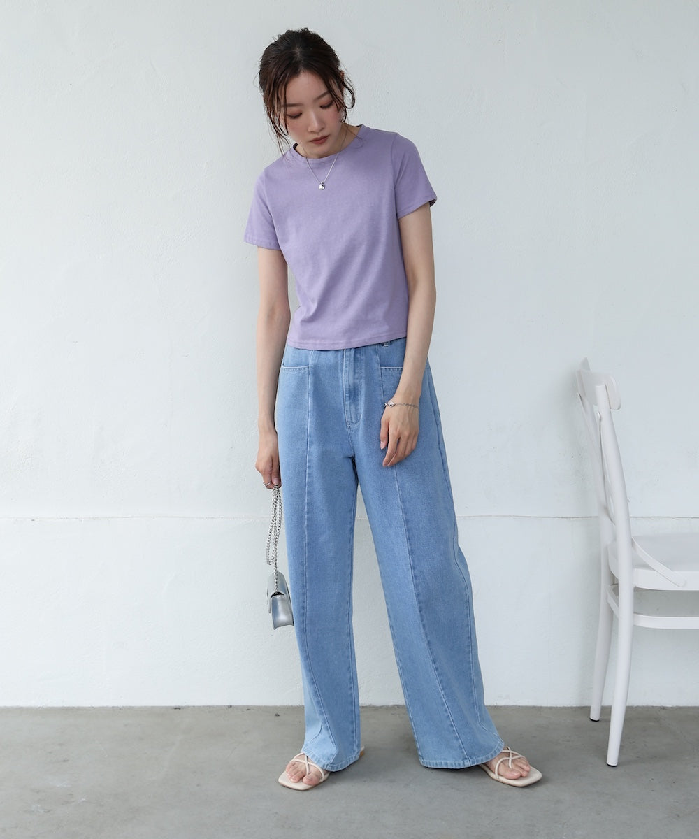 ペプラムバルーンヘムキャミセットTシャツ