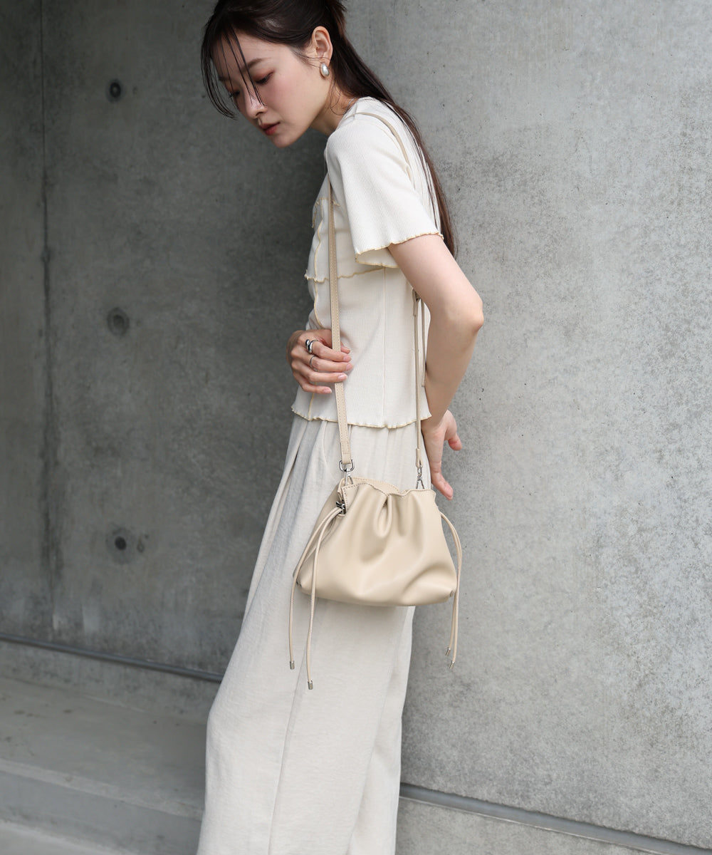 巾着ショルダーバッグ