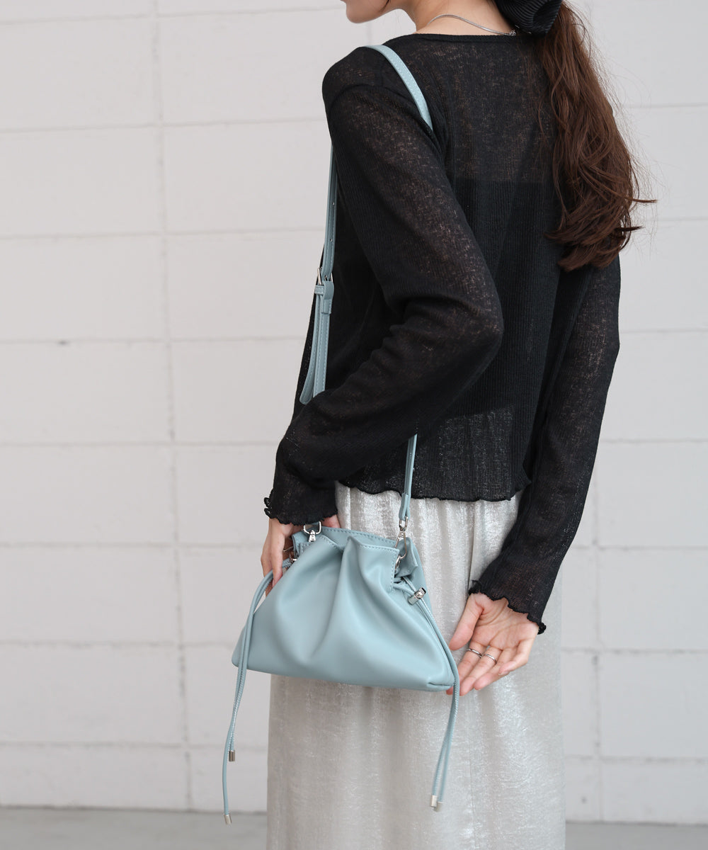 巾着ショルダーバッグ