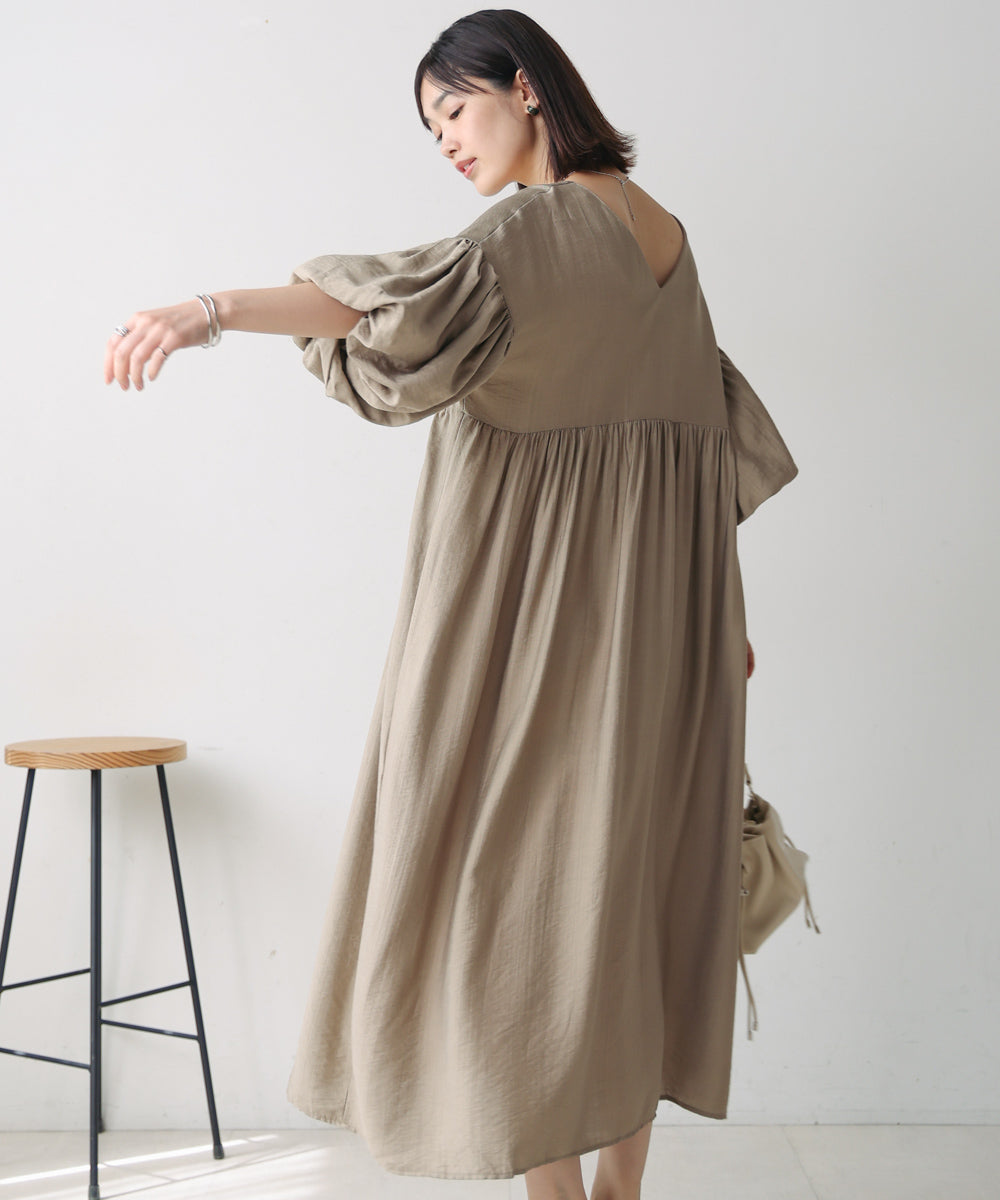 【WEB限定】袖バルーンワンピース