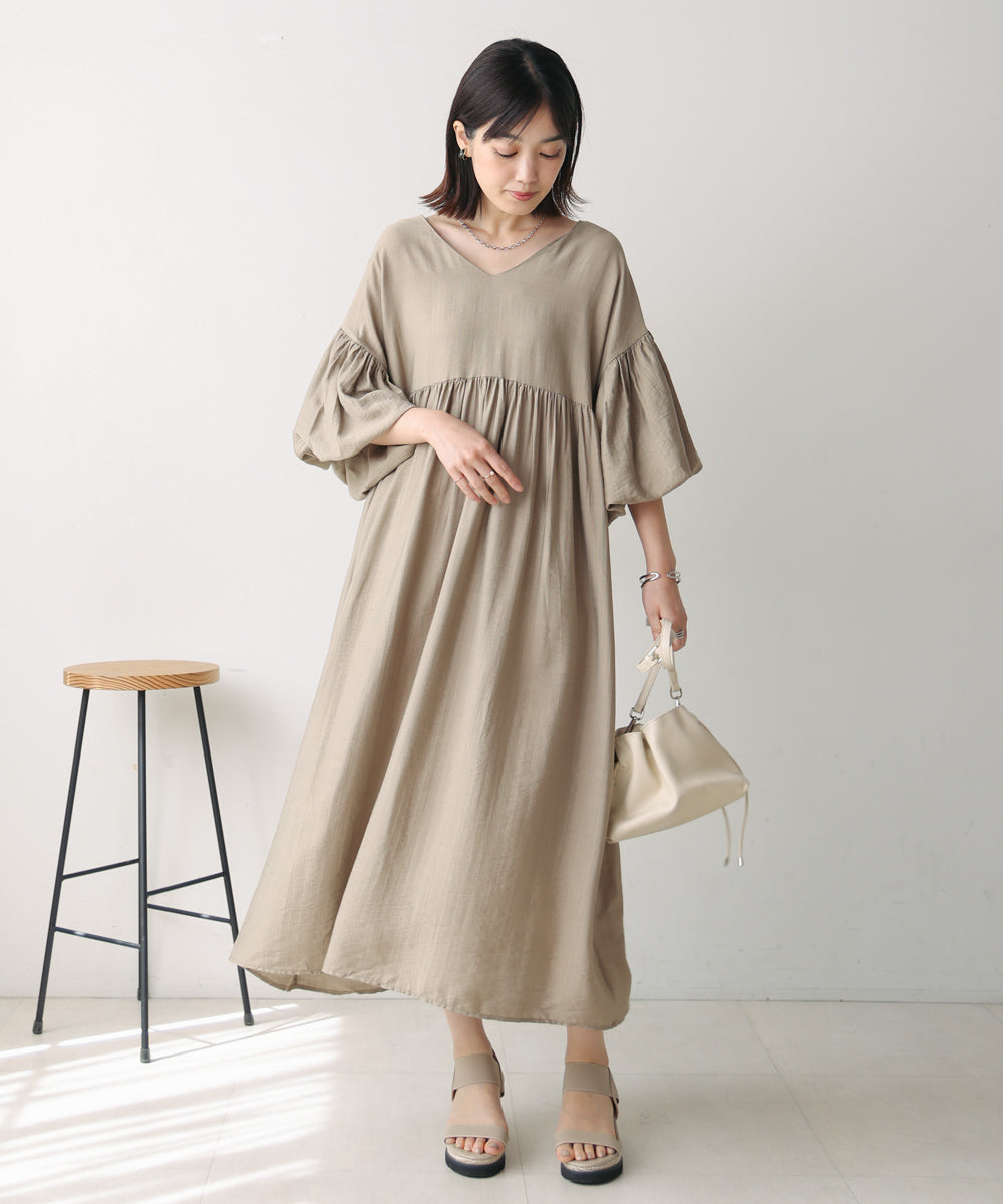 【WEB限定】袖バルーンワンピース