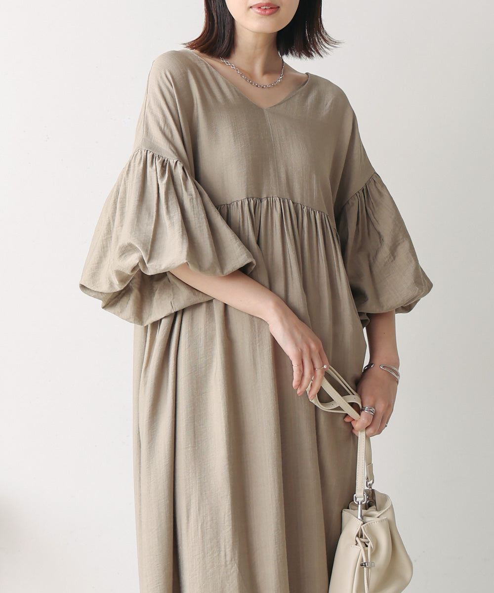 【WEB限定】袖バルーンワンピース