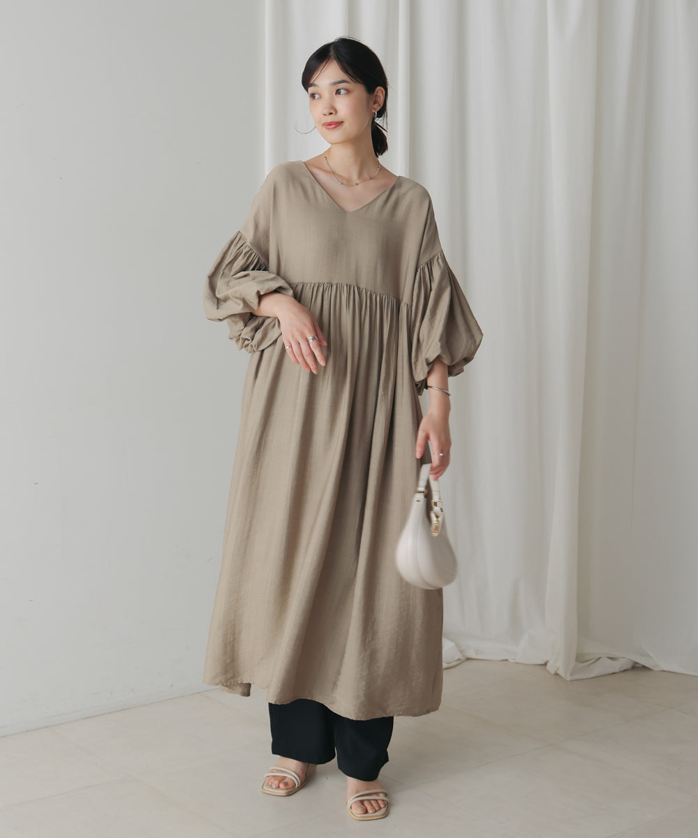 【WEB限定】袖バルーンワンピース