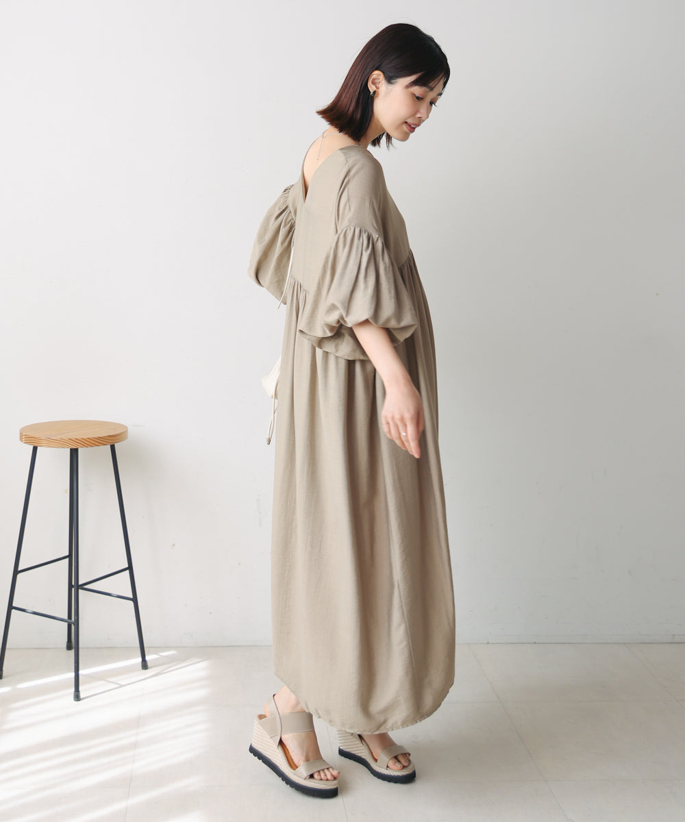 【WEB限定】袖バルーンワンピース