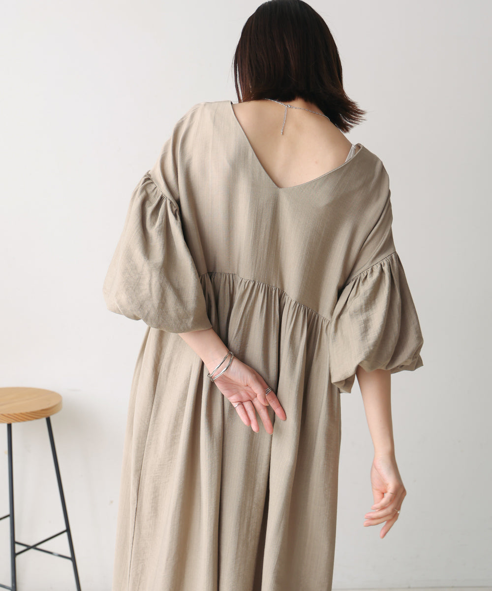 【WEB限定】袖バルーンワンピース