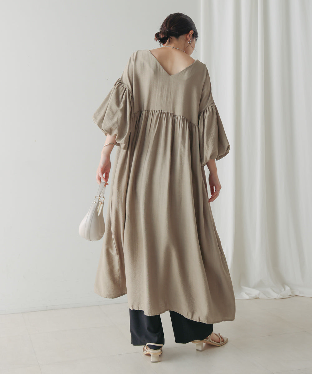 【WEB限定】袖バルーンワンピース
