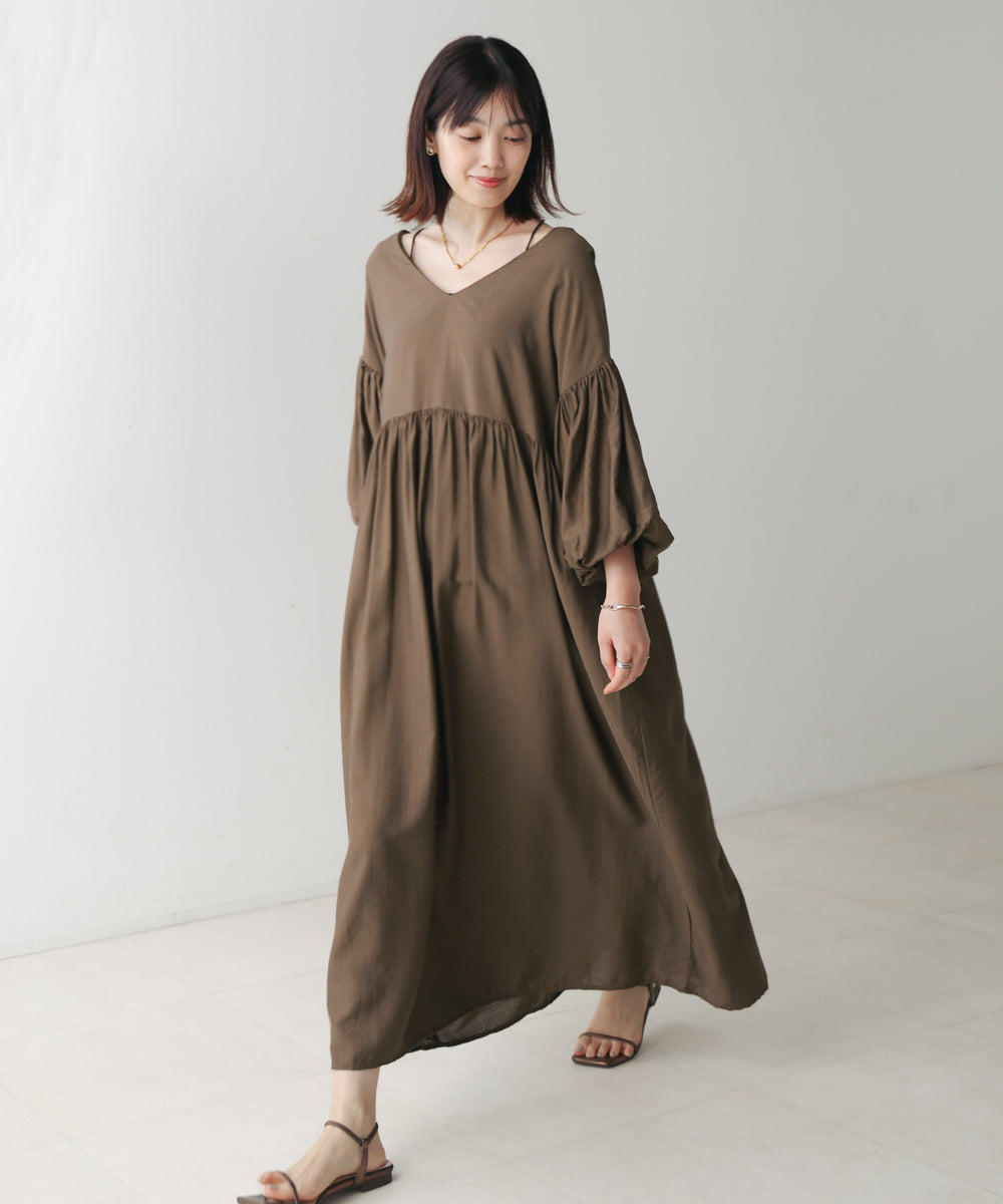 【WEB限定】袖バルーンワンピース