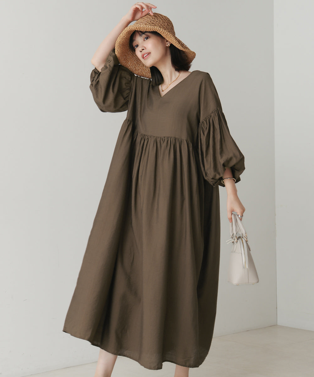 【WEB限定】袖バルーンワンピース