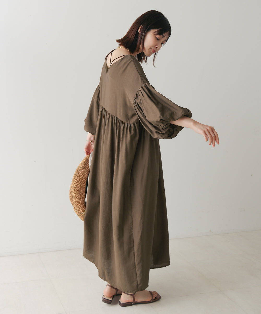 【WEB限定】袖バルーンワンピース