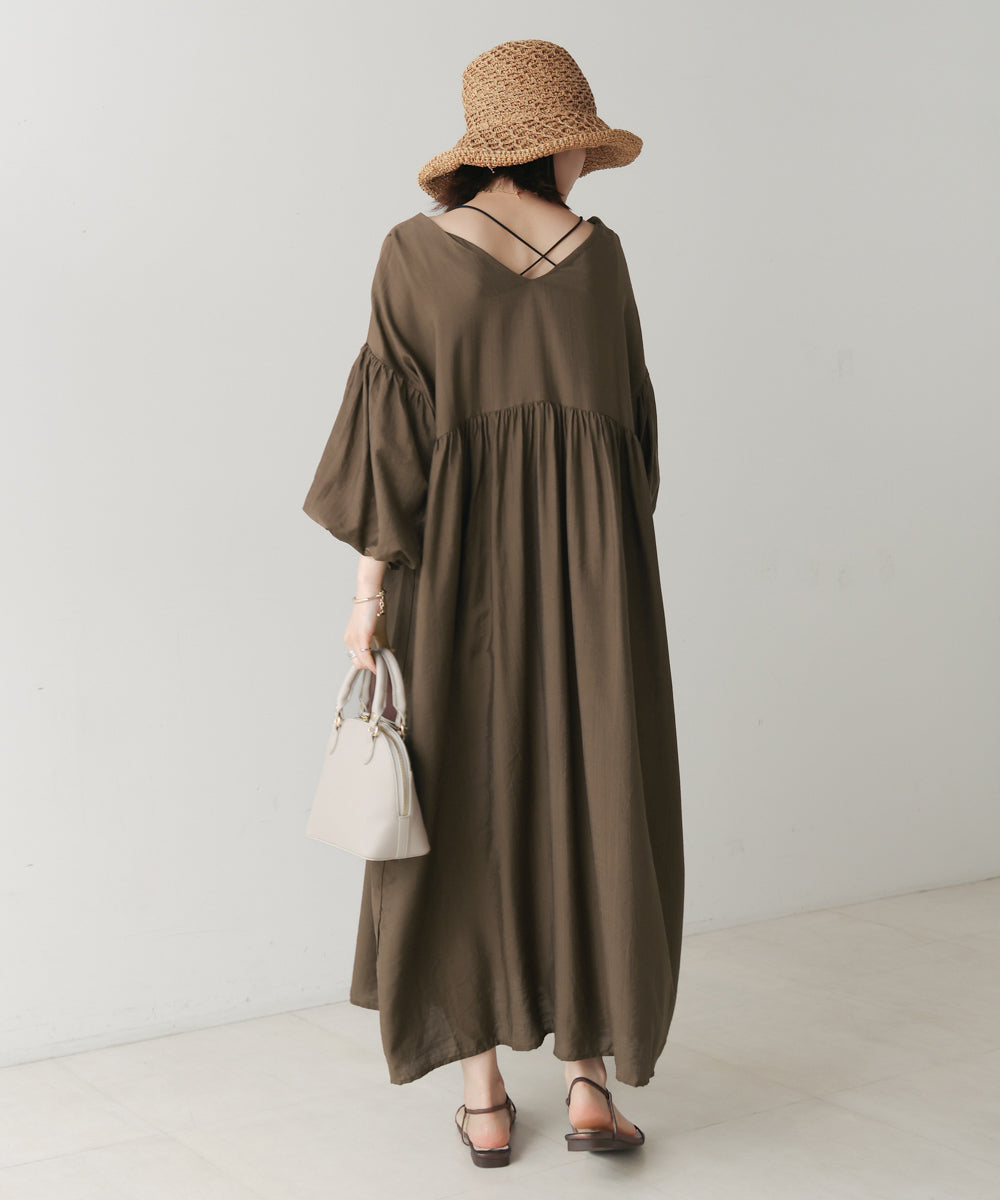 【WEB限定】袖バルーンワンピース