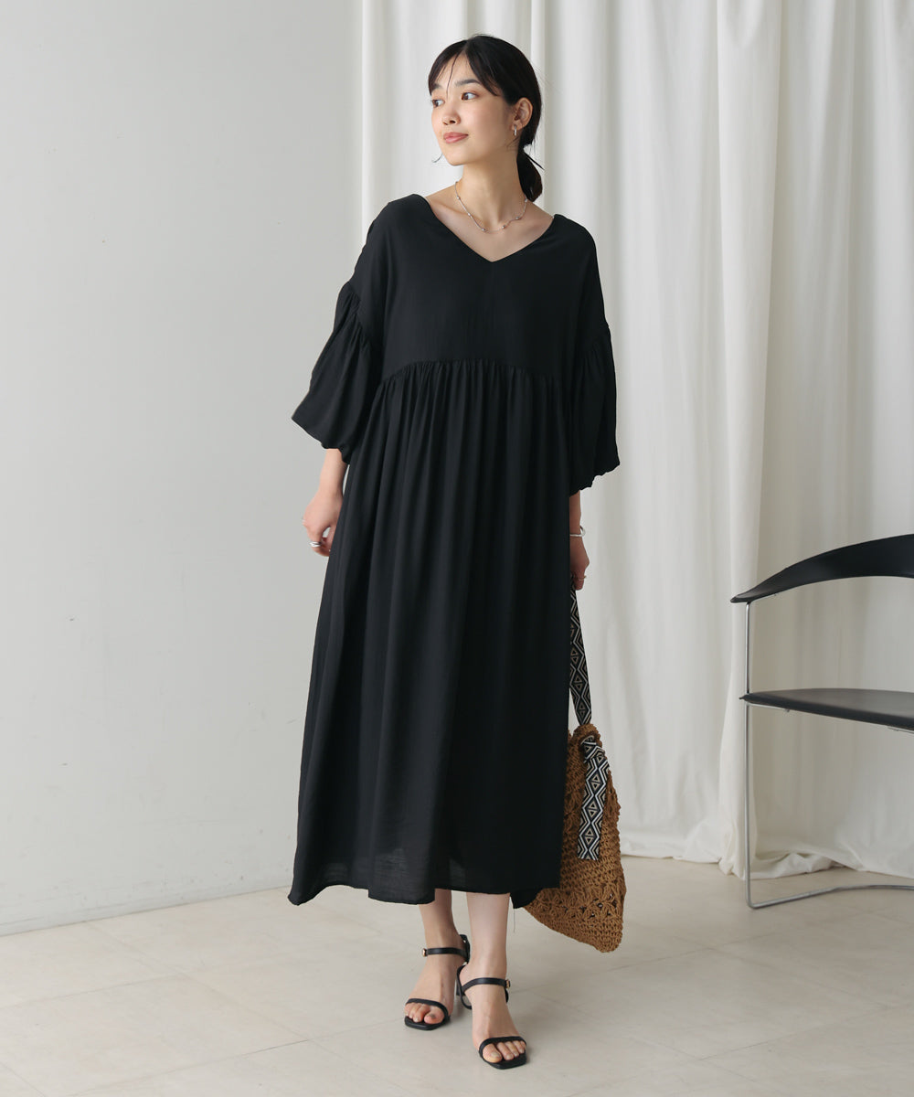【WEB限定】袖バルーンワンピース