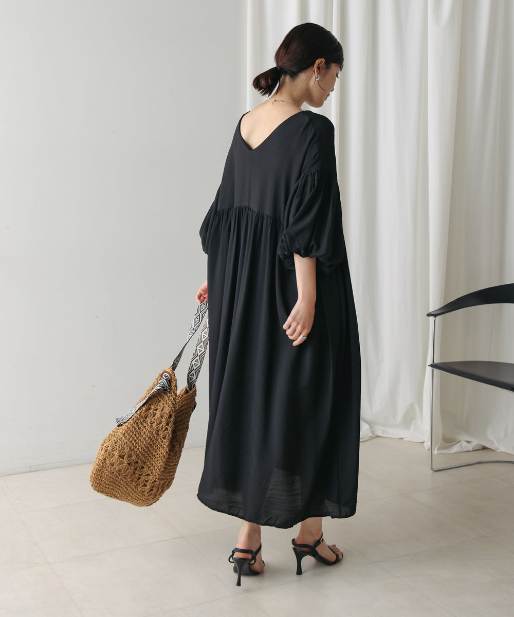 【WEB限定】袖バルーンワンピース