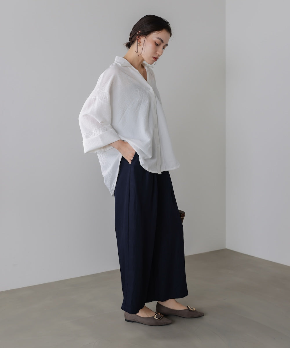 スキッパーシャツブラウス