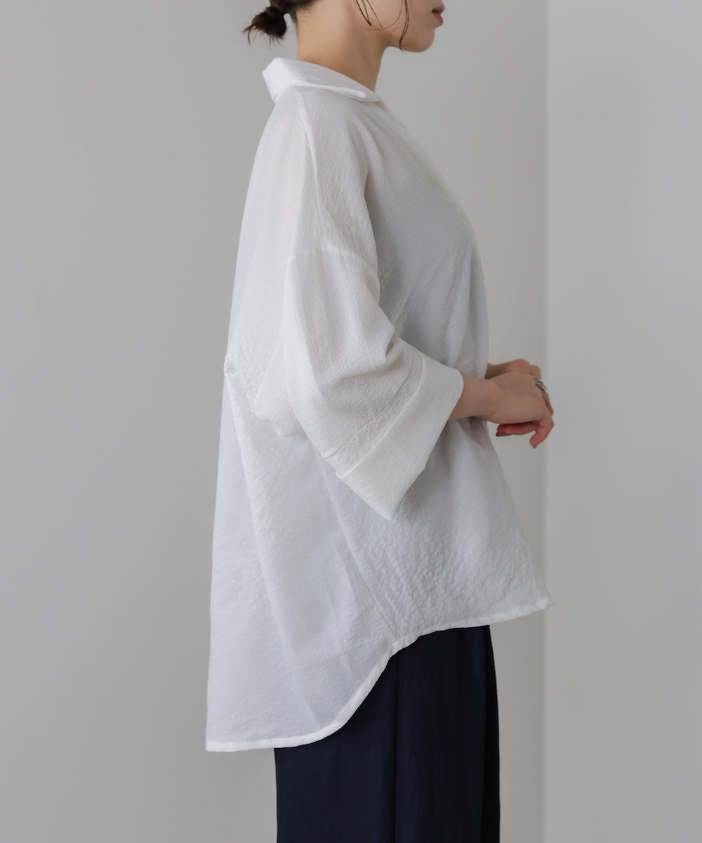 スキッパーシャツブラウス