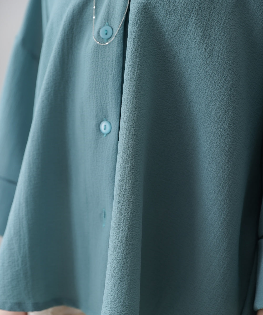 スキッパーシャツブラウス