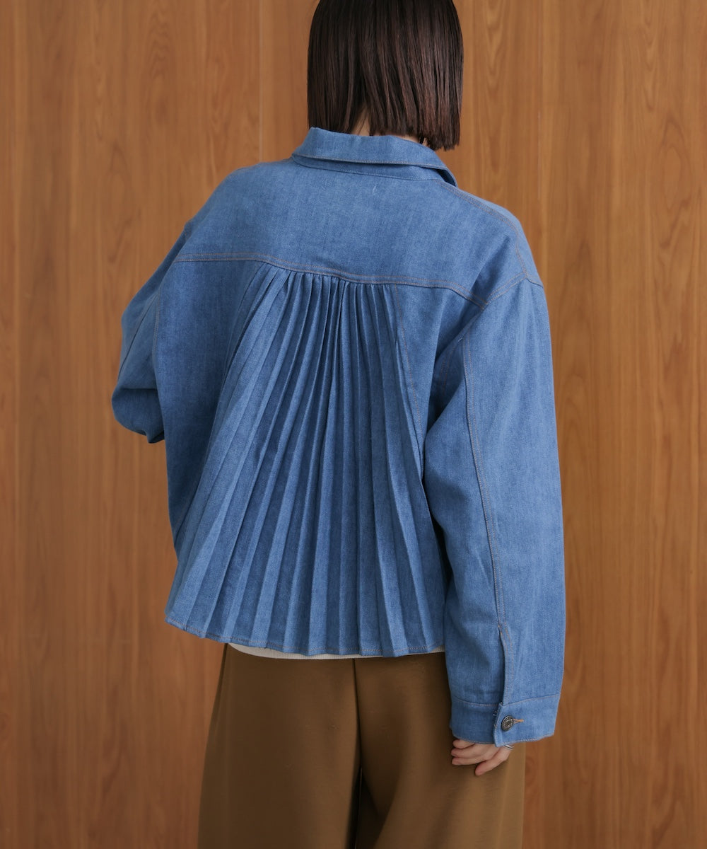 バックタックデニムジャケット