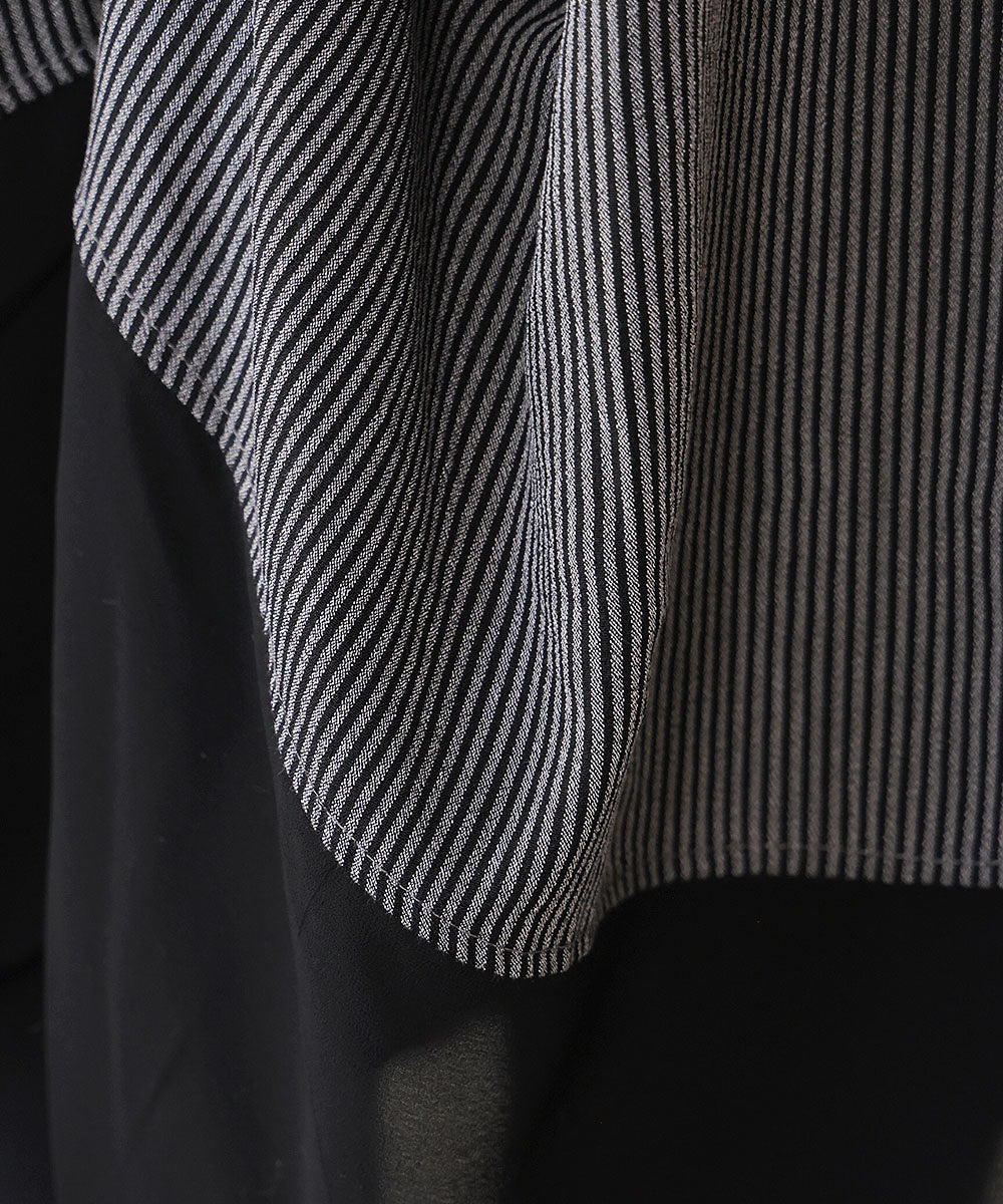 レイヤードストライプチュニック