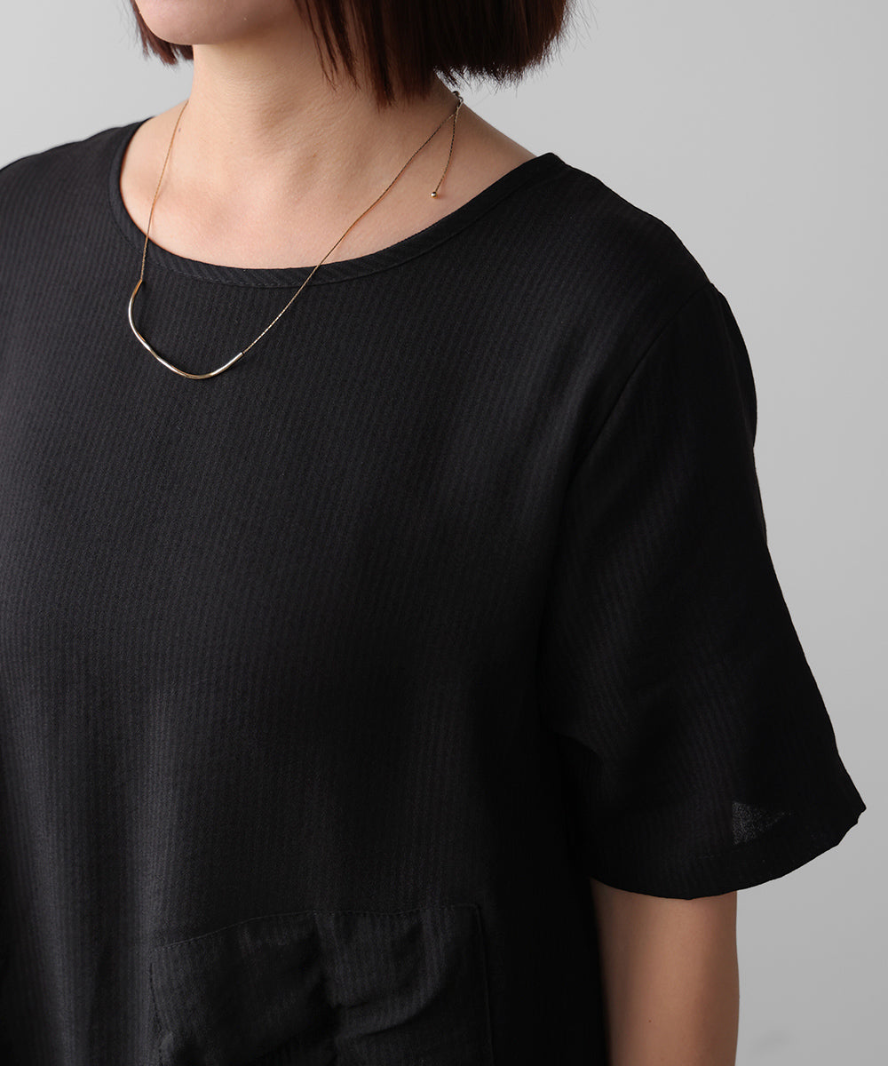 レイヤードストライプチュニック