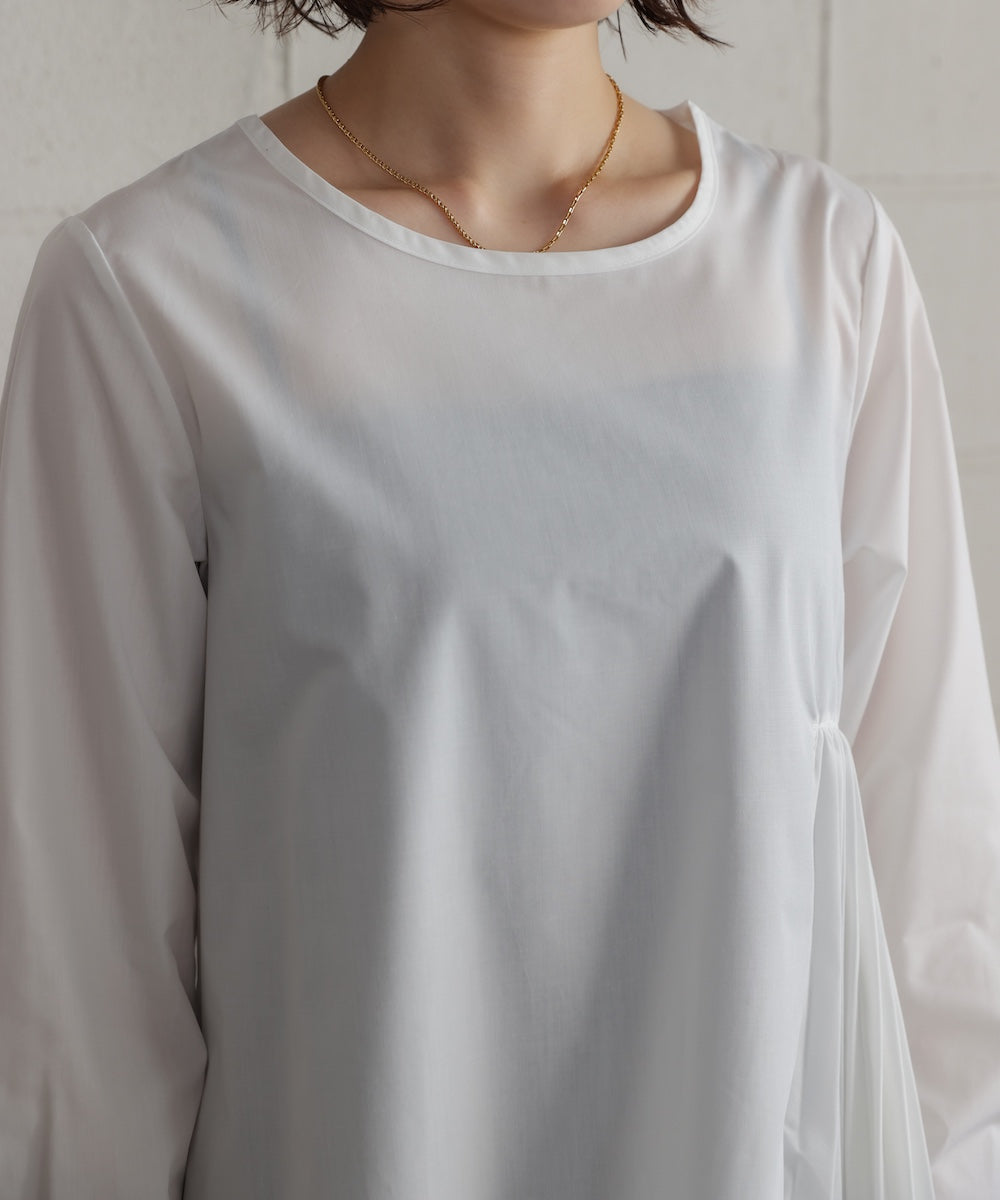 プリーツブラウスニットベストセット